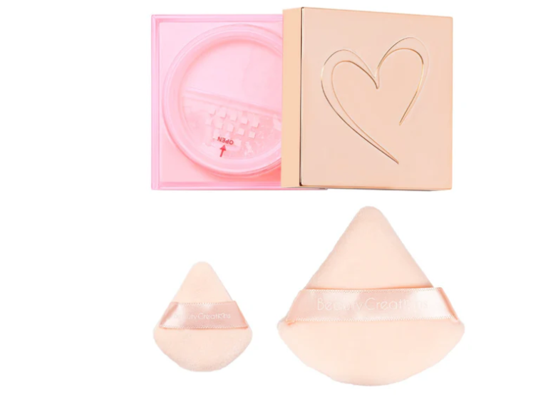 Beauty Creations- Bye Filter Setting Powder and Puff Set(Pink)