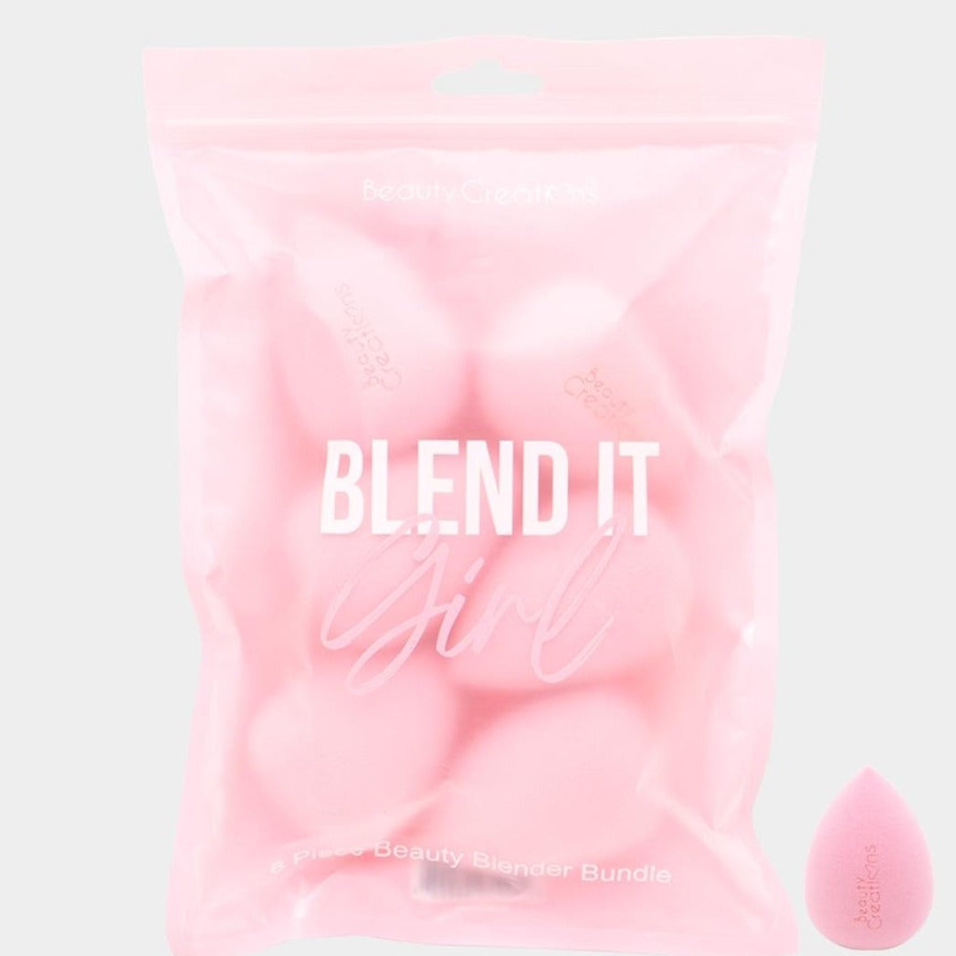 Beauty Creations- Blend it Sponge 6Pc Set-Pink