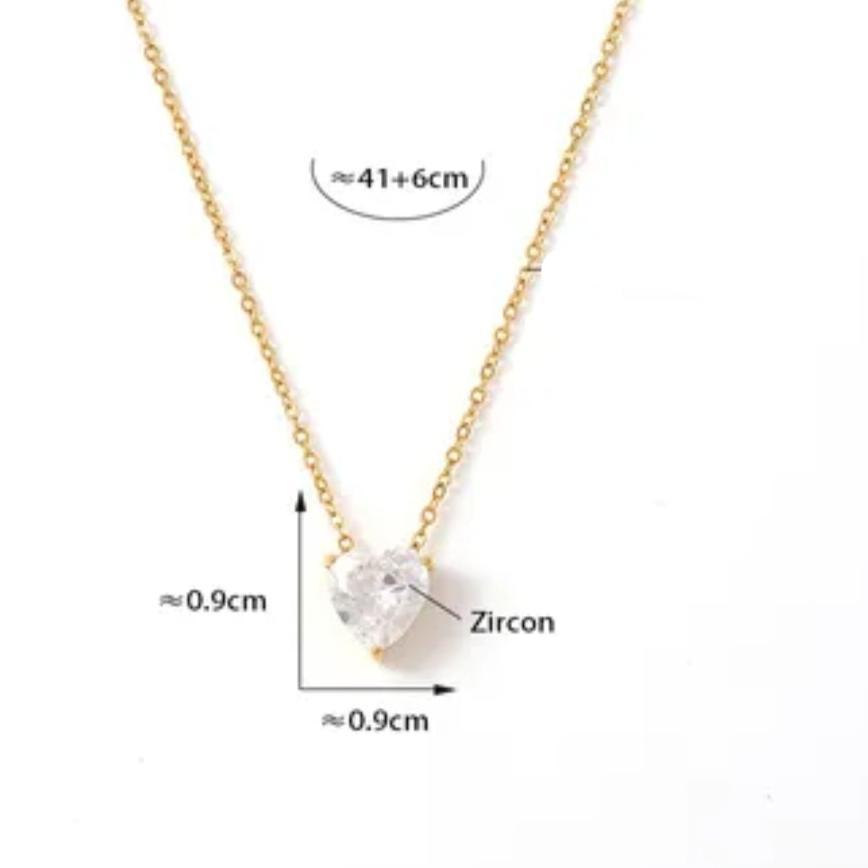 Ninnette Necklace-Princess Heart