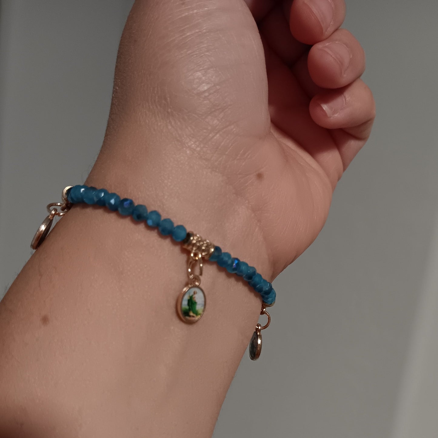 San Judas Bracelet- Blue