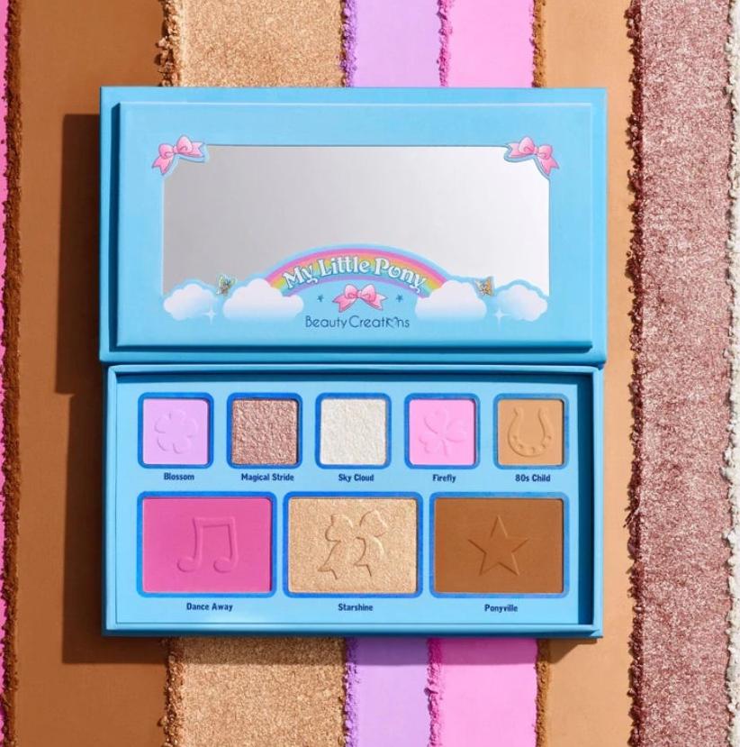 Beauty Creations x My Little Pony "Lost in the Clouds" Shadow and Face Palette