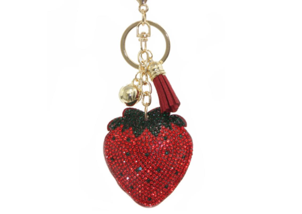 Strawberry Keychain-Red