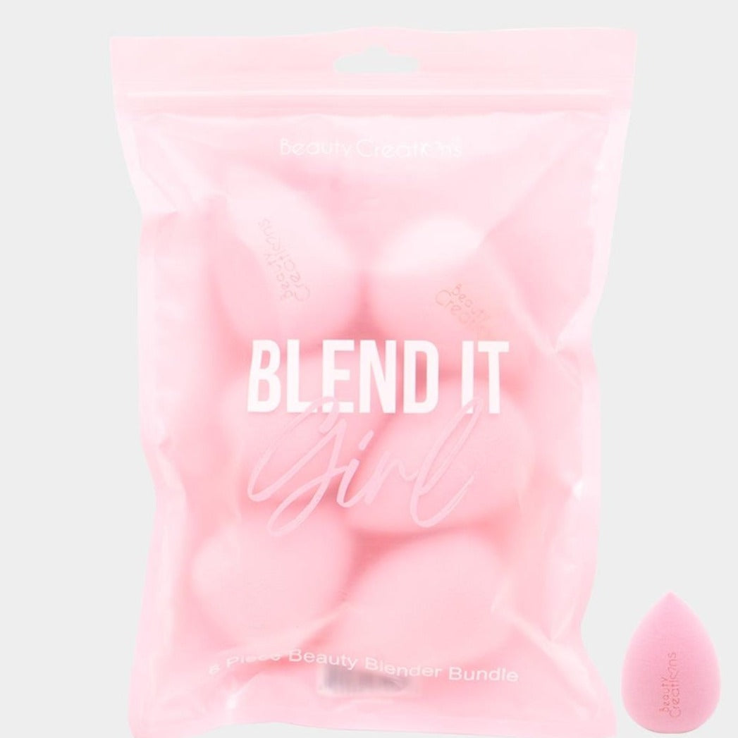 Beauty Creations- Blend it Sponge 6Pc Set-Pink