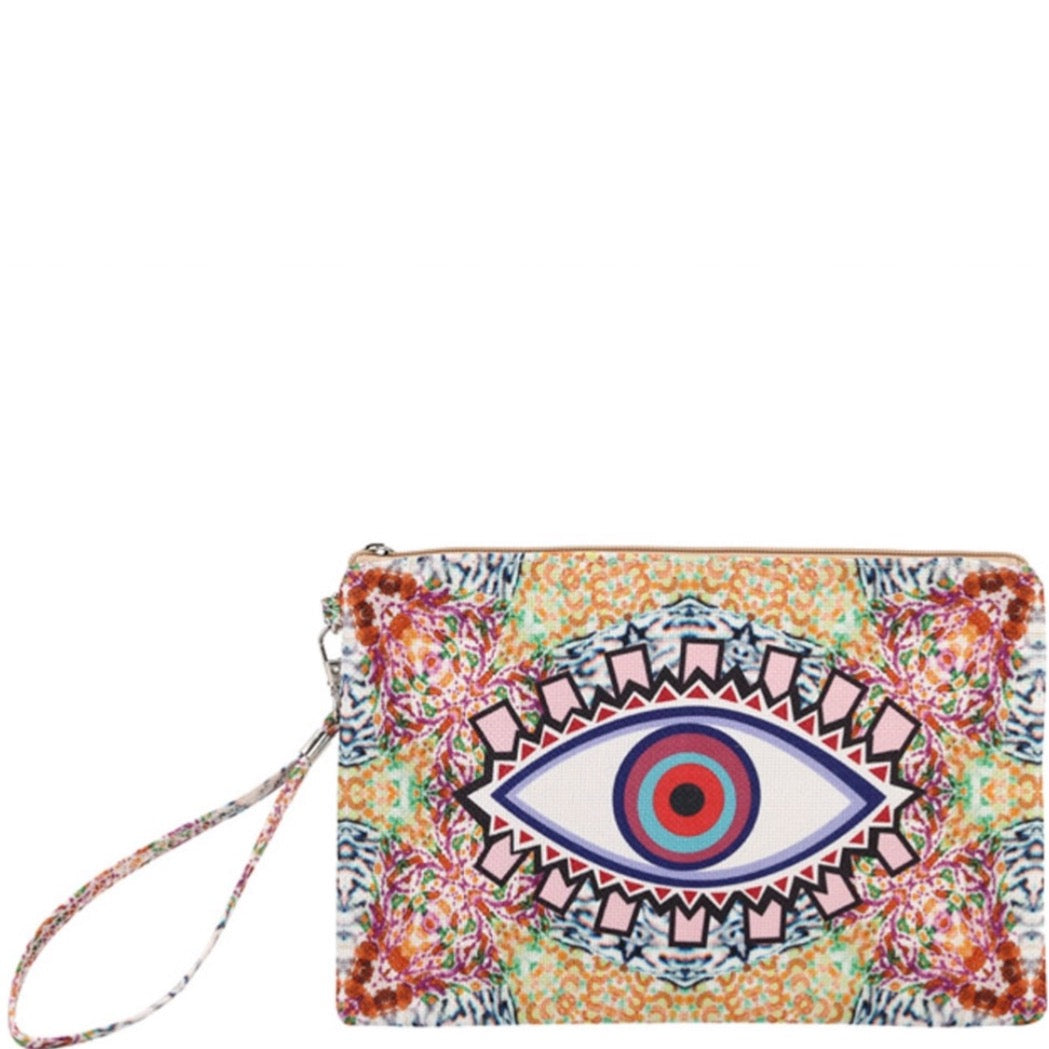 Evil Eye Wristlet Bag-Multi Color