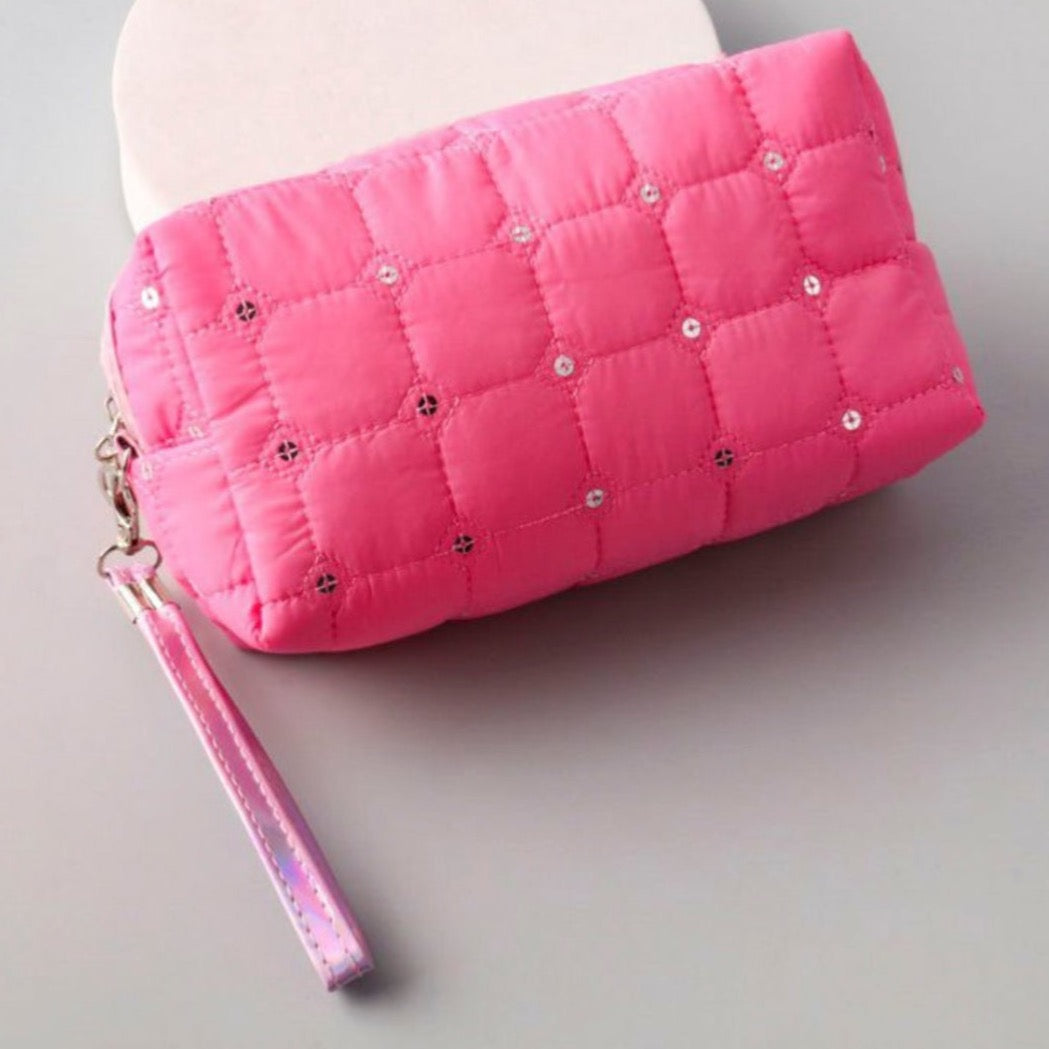 Jen Cosmetic Pouch Bag- Pink