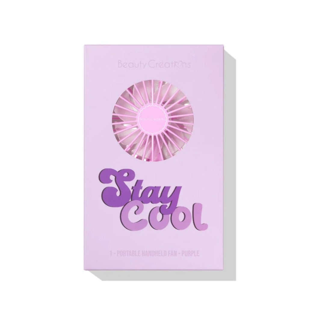 Beauty Creations-Stay Cool Portable Handheld Fan-Purple